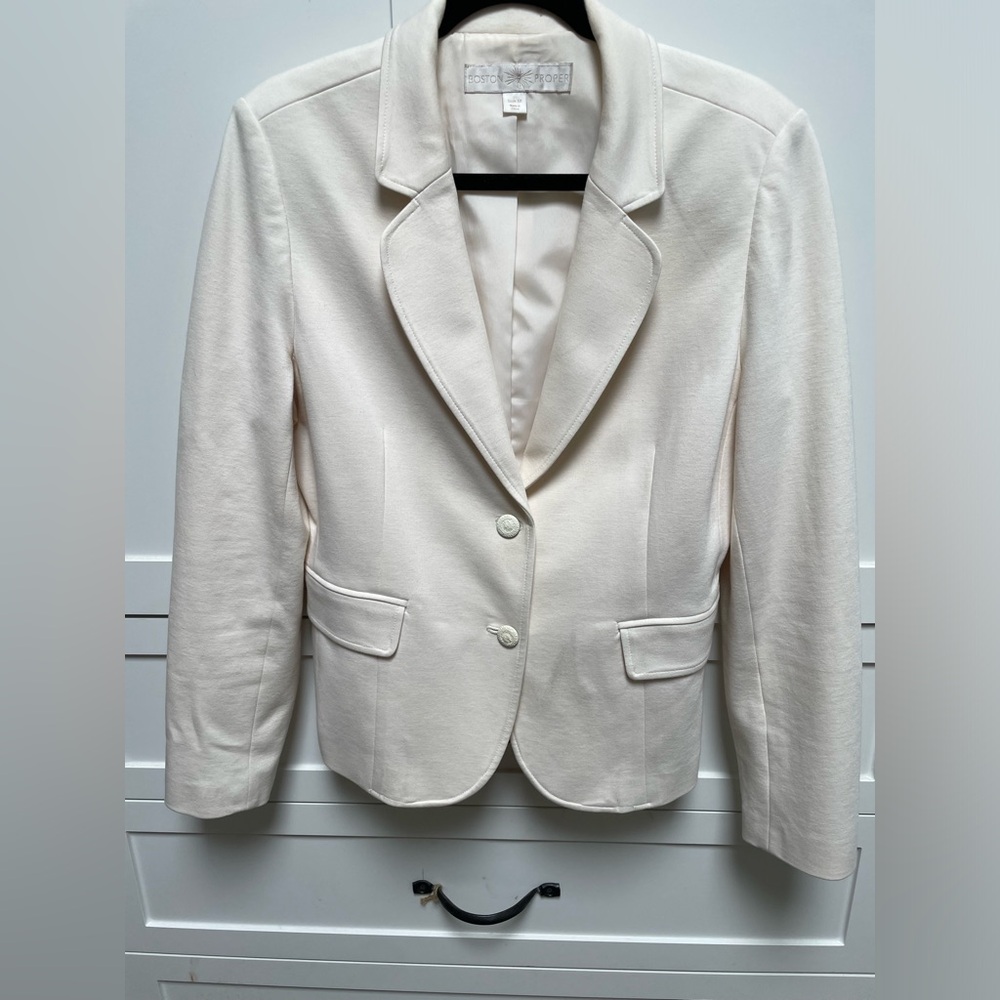 Boston Proper Cream Blazer